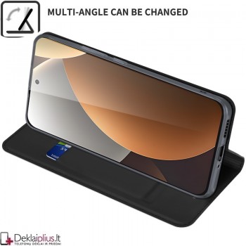 Dux Ducis Skin Pro dirbtinės odos dėklas - juodas (Xiaomi Redmi Note 15 5G/4G//Poco M8 5G) Dux Ducis Skin Pro dirbtinės odos dėklas - juodas (Xiaomi Redmi Note 15 5G/4G//Poco M8 5G)
